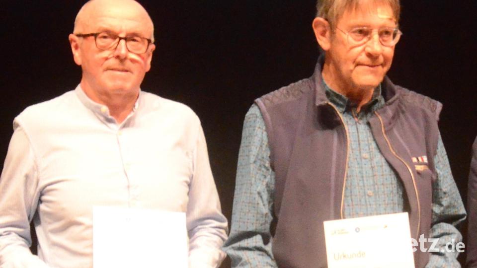 Georg Bäumler (links) und Werner Tretter sind die erfolgreichsten Biker beim Stadtradeln. Bild: Kunz