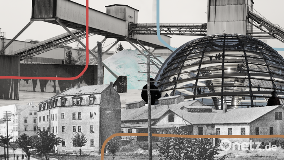 Früher wie heute: Die Glasindustrie ist in der Oberpfalz fest verwurzelt, die Oberpfälzer Glasmacher gelten weltweit als Experten. Bildmontage: Gold/Kay Nietfeld/dpa/Stadtarchiv Weiden/Böhm