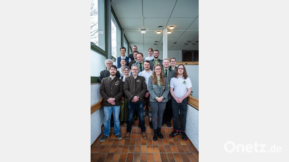 Patenbitten der Schützen in Floß. Ein Gruppenbild zur Erinnerung. Bild: Prof. Dr. Thomas Meier/exb