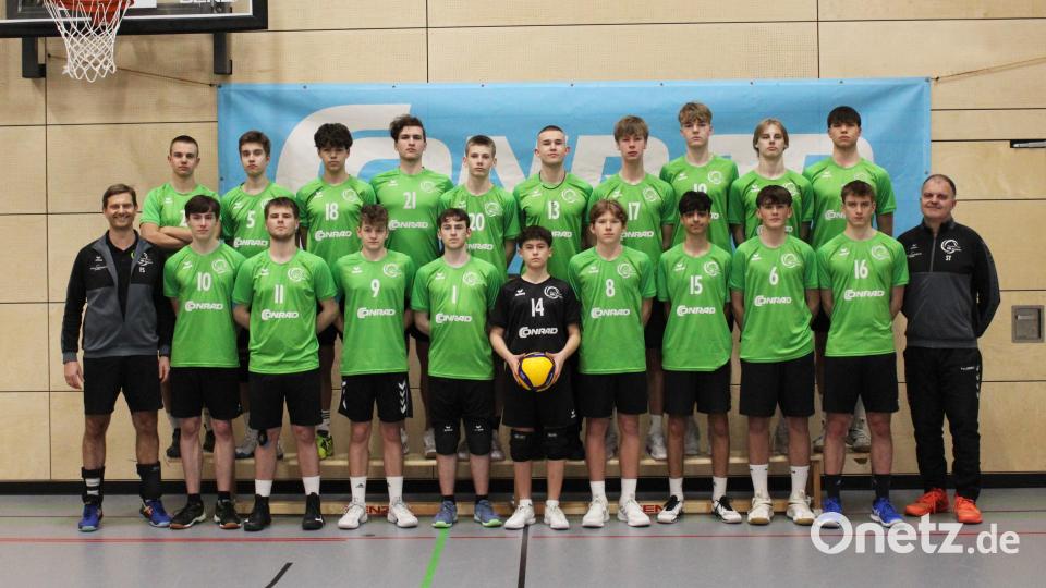 Die U18-Volleyballer des VC DJK Amberg wollen bei der deutschen Meisterschaft &quot;dahoam&quot; eine gute Rolle spielen. Bild: gsp