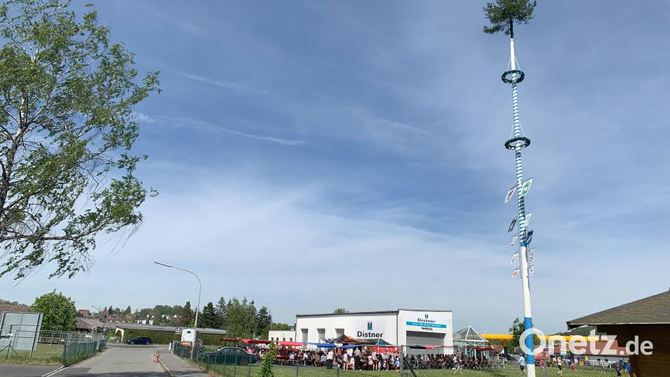 Der neue Maibaum in Altenstadt/WN. Bild: adj