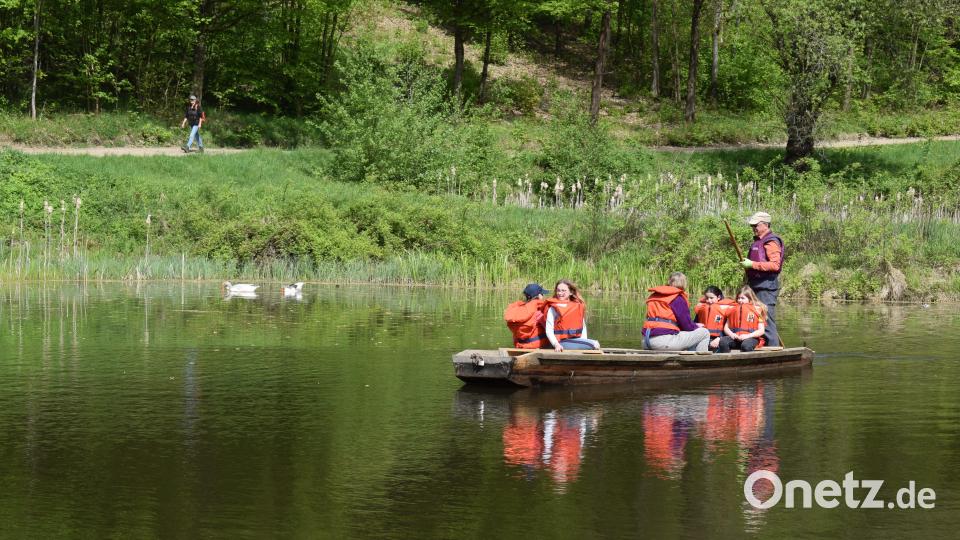 Da macht Wasser besonders Spaß: Eine Zillenfahrt im Mühlenweiher Bild: bnr