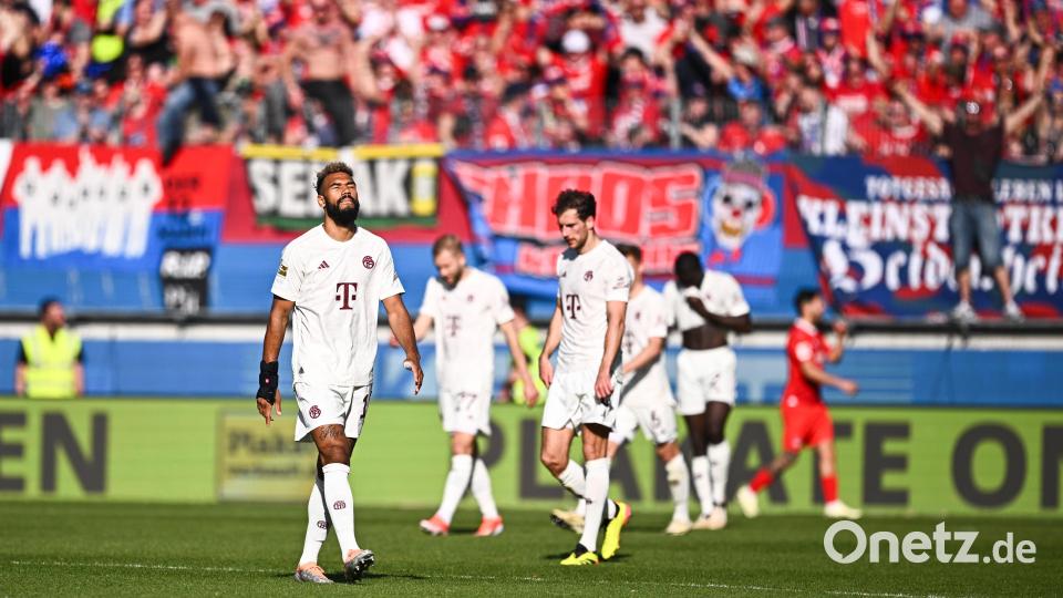Tristesse in der Bundesliga: Der FC Bayern verliert im April 2024 gegen Aufsteiger FC Heidenheim. Bild: Tom Weller/dpa