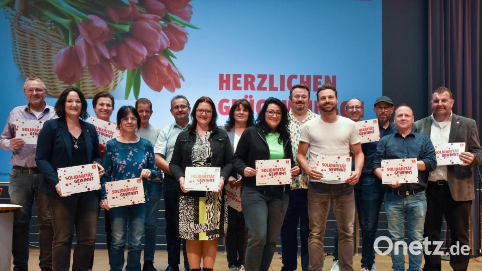 Der neue Ortsvorstand der IG Metall Amberg. Bild: Stephan Huber