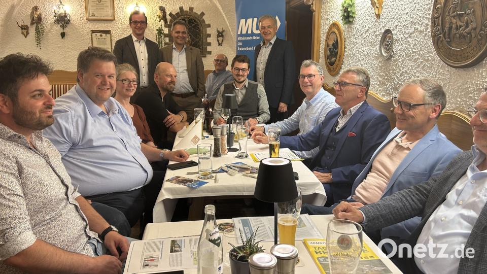 Jahreshauptversammlung des MU Kreisverbandes Tirschenreuth mit Neuwahlen. Bild: Mittelstandsunion/exb