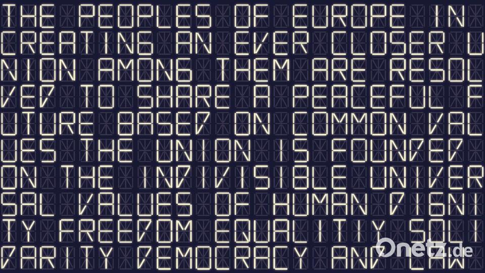 &quot;EU-Values&quot; von Caro Baumann/morePlatz Berlin Bild: Caro Baumann/exb