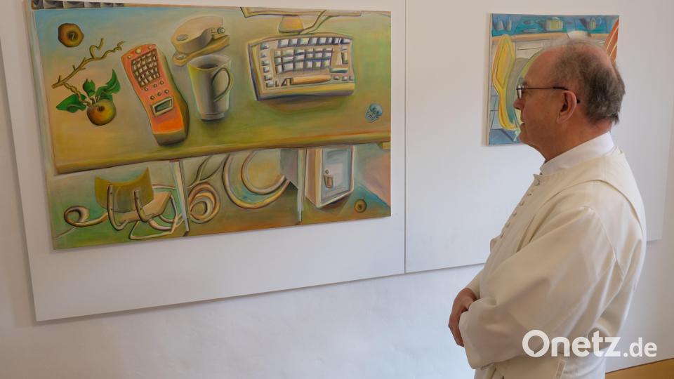 Insgesamt 30 Werke von Wolfgang Herzer sind im Rahmen der Reihe &quot;Kunst im Kloster&quot; zu bestaunen. Bild: do