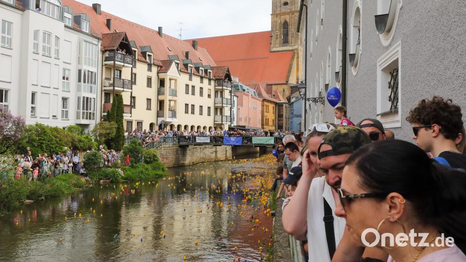 Das Entenrennen war ein Publikumsmagnet und brach Rekorde. Bild: Wolfgang Steinbacher