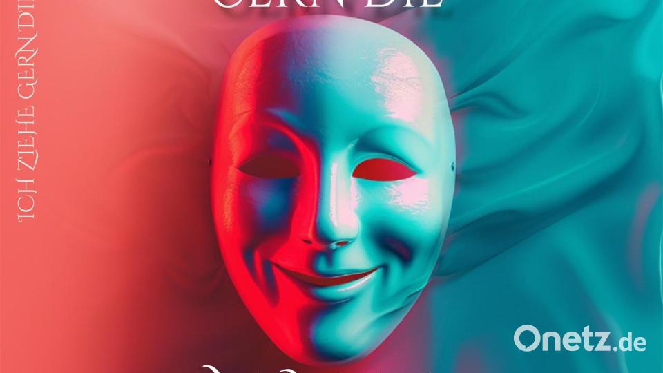 Eine Maske ziert das Cover von Helma Kochs neuem Buch. Bild: Helma Koch/Deutsche Literaturgesellschaft/exb