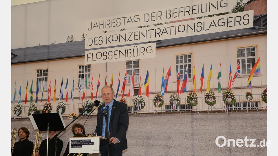 Der Leiter der KZ-Gedenkstätte, Professor Dr. Jörg Skriebeleit, bei seiner Ansprache. Bild: bey