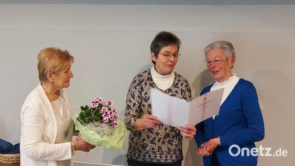 Irmgard Dumler (von links), Gabi Söllner und Annemarie Lauterbach. Bild: Alexander Hörl/exb