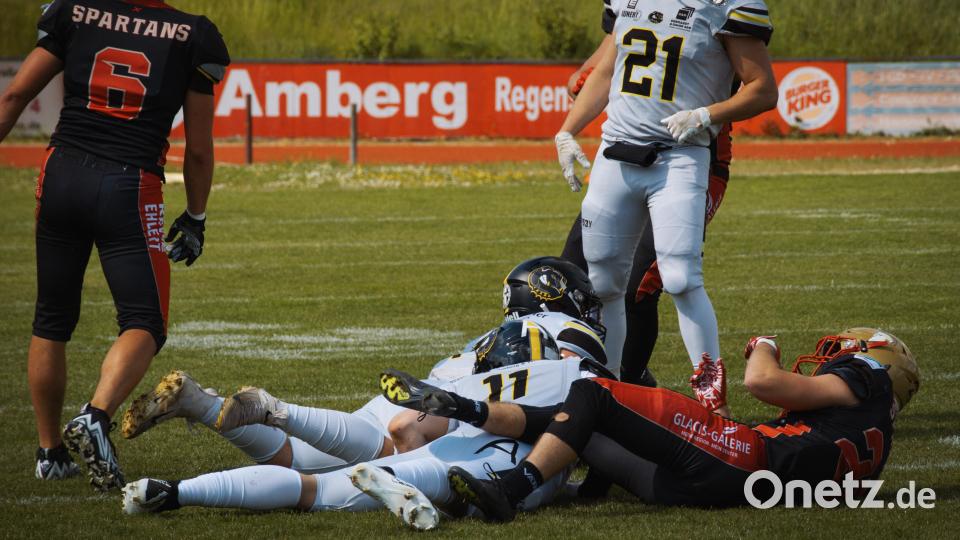 Die Amberg Mad Bulldogs hatten gegen die Neu Ulm Spartans kaum eine Chance. Bild: Benjamin Leithold