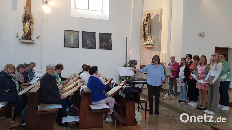 Aufmerksam lauschten die zahlreichen Besucher den Darbietungen der Veeh-Harfen-Gruppe und den Sängerinnen unter der Leitung von Petra Zielbauer in der Pfarrkirche anlässlich ihres 15jährigen Bestehens. Sie erhielten am Schluss großen Beifall. Bild: gi
