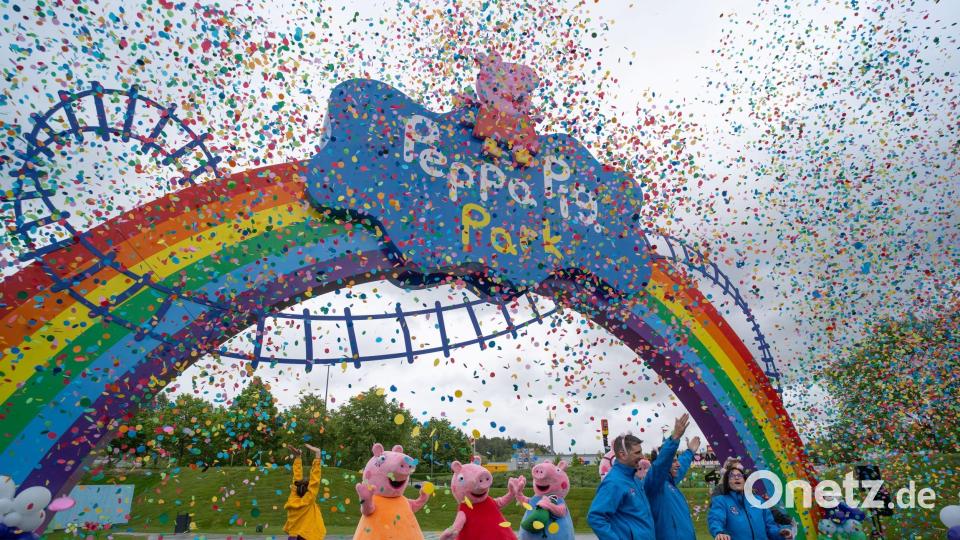Am Sonntag, 19. Mai, fand in Günzburg die Eröffnung des neuen Peppa Wutz-Freizeitparks statt. Bild: Merlin Entertainments