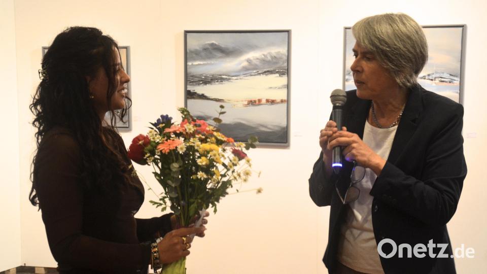Die 19-jährige Jana Lucia Gründing erhielt den Förderpreis junge Kunst. Bild: Kunz