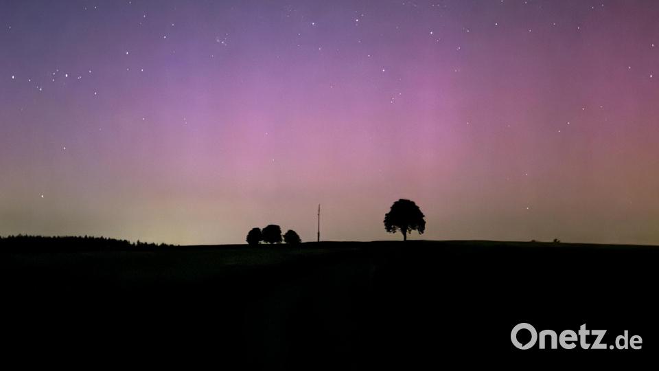 Polarlichter an der Kappl bei Münchenreuth Bild: Evelyn Söllner