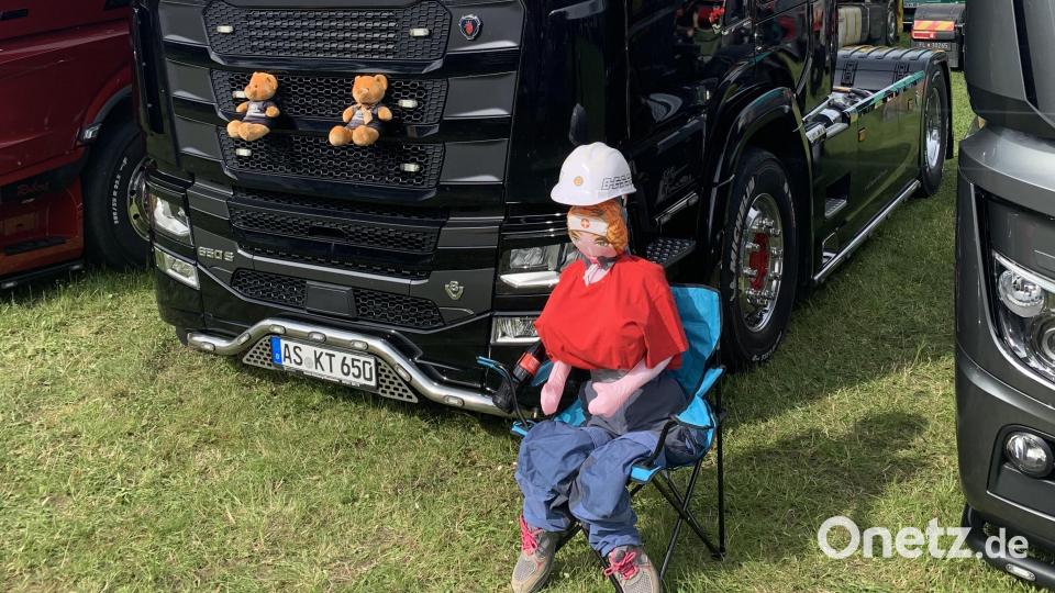 Viele Trucker lassen sich etwas einfallen, um die Besucher zu amüsieren. Bild: tok