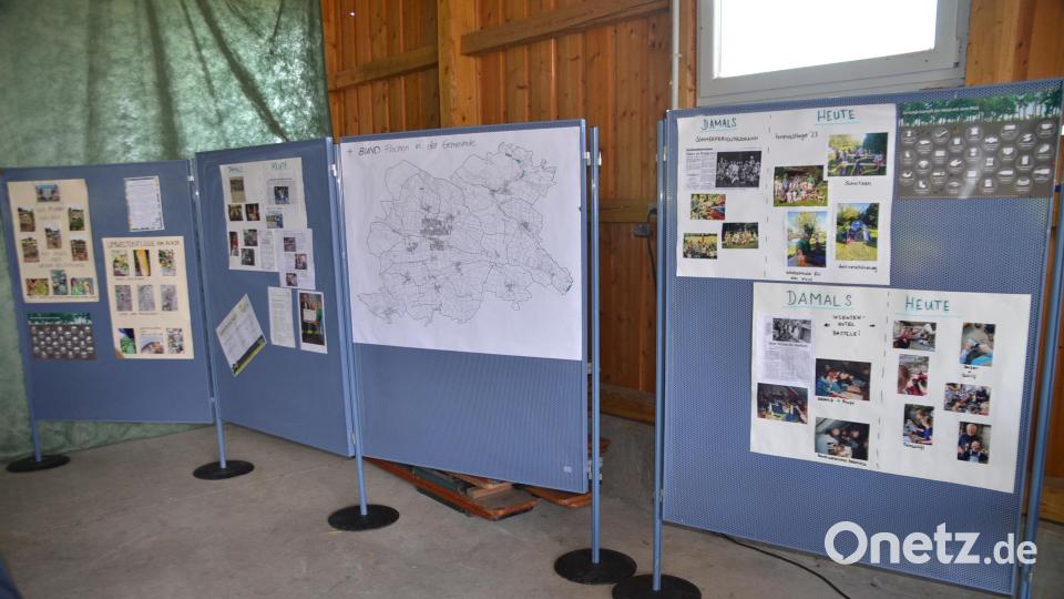 Beim Fest 40 Jahre BUND der Ortsgruppe Speichersdorf war eine Stellwand mit Geschichtsdokumenten aufgebaut. Bild: ak