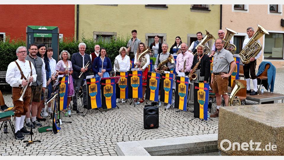 Blaskapelle Floß. Bild: Harald Meierhöfer/exb