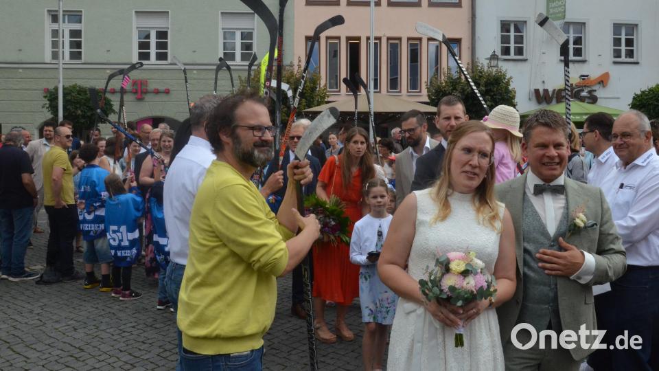 Das Hochzeitspaar Loreen und Benjamin Zeitler. Bild: Kunz