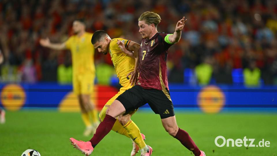 Das Ergebnis gegen Rumänien hat für Kevin De Bruyne und seine Belgier gestimmt. Mehr aber auch nicht. Bild: Marius Becker/dpa