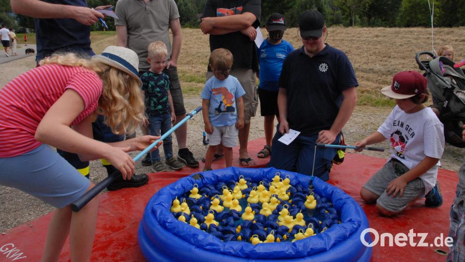 Ein Entenangeln bietet das THW Amberg beim Kinderfest in Schmidmühlen an. Bild: pop