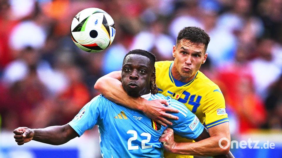 Belgien und die Ukraine lieferten sich eine umkämpfte Partie in Stuttgart. Bild: Tom Weller/dpa