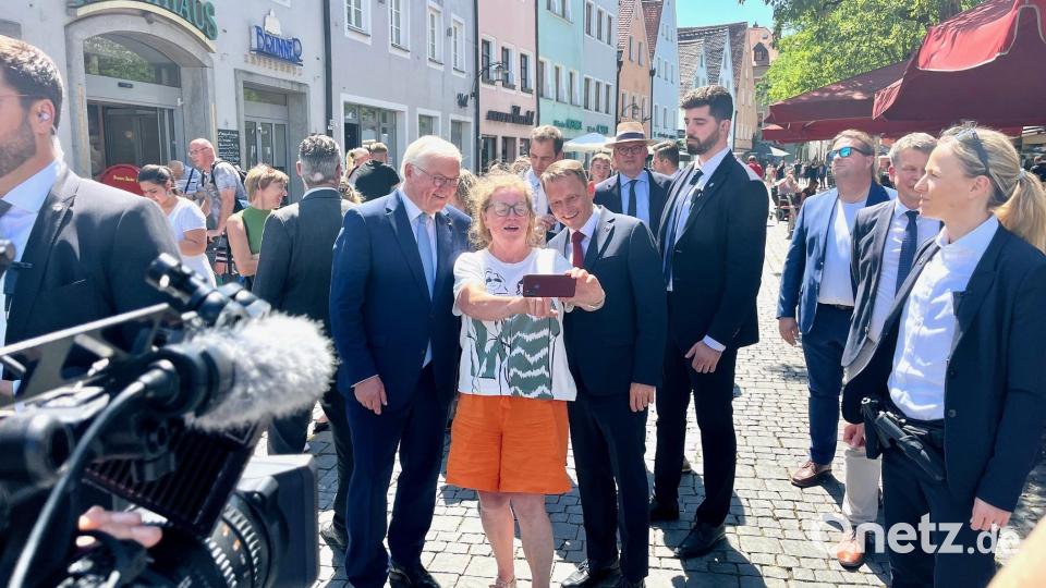 Drei Tage besucht Bundespräsident Frank-Walter Steinmeier Weiden, um direkt mit Bürgerinnen und Bürgern ins Gespräch zu kommen. Bild: Gabi Schönberger