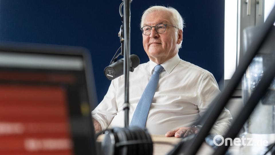 Bundespräsident Frank-Walter Steinmeier bei Oberpfalz-Medien. Bild: gld