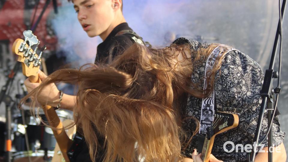 Die Band In Rage: Headbanging in Vollendung. Bild: mfh