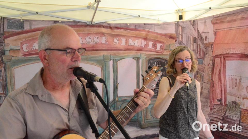 Der Musiker Herve Glatigny mit Partnerin. Bild: Kunz