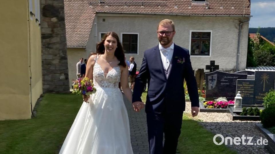 Ein strahlendes Brautpaar: Michael und Antonia Kellner gehen in eine gemeinsame Zukunft. Bild: dob