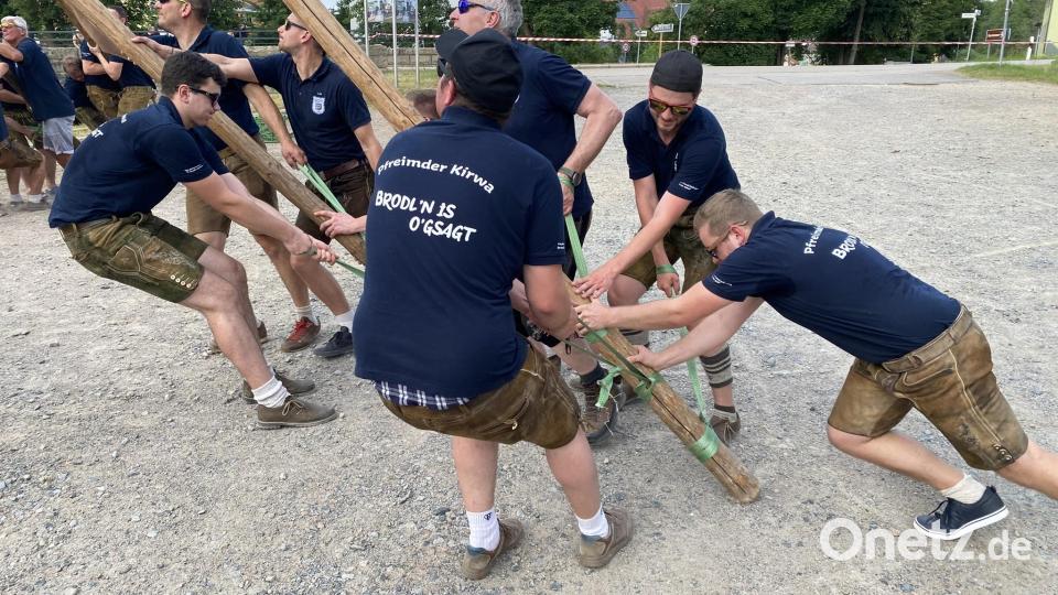 Ziehen und Schieben ist angesagt, denn ... Bild: aub