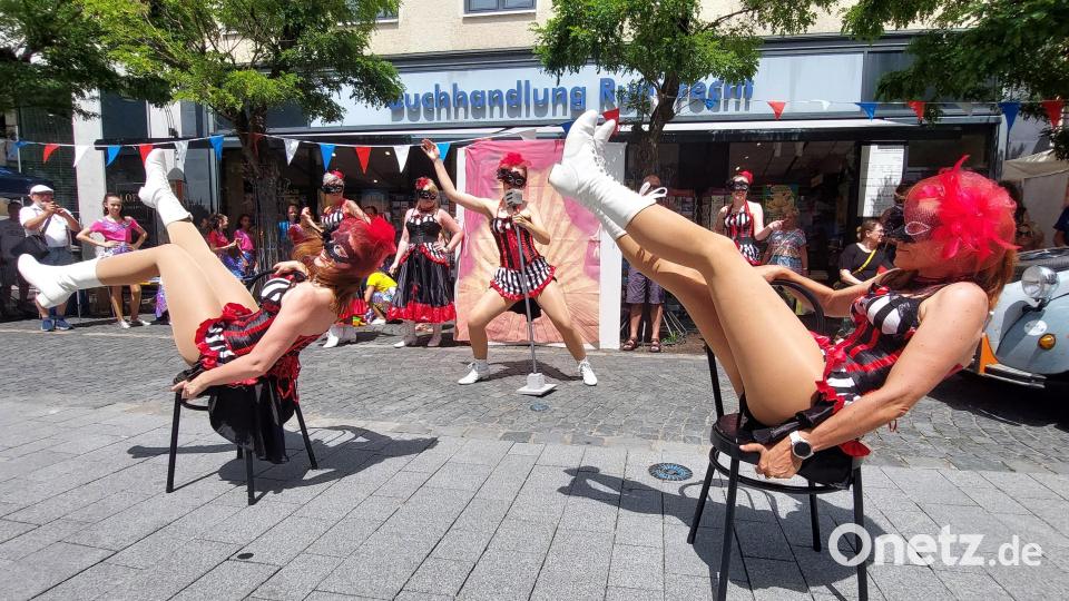 Die &quot;Senoritas&quot; aus Kohlberg bei ihrem Auftritt. Bild: Kunz