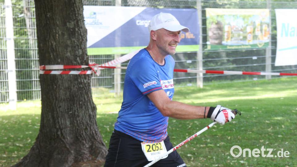 Der 50-jährige Europa- und Vizeweltmeister Wolfgang Scholz gewann überlegen den Walking-Wettbewerb. Bild: Hirsch