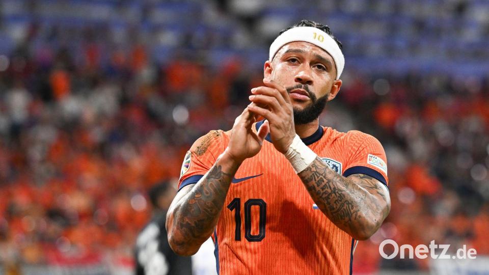 Memphis Depay spielte auf Clubebene zuletzt für Atlético Madrid. Bild: Hendrik Schmidt/dpa