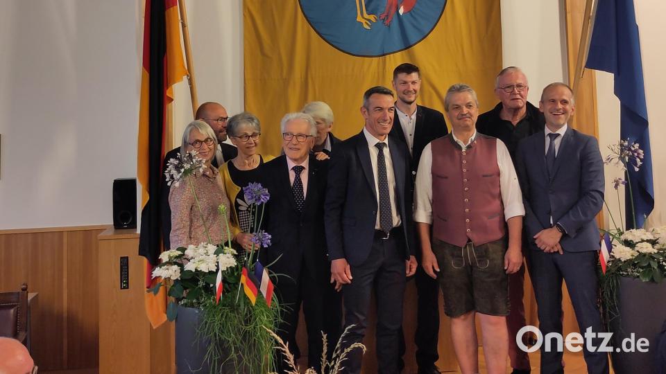 Mit einem Empfang begann das Partnerschaftswochenende in Vohenstrauß. Bild: Christoph Maier/exb