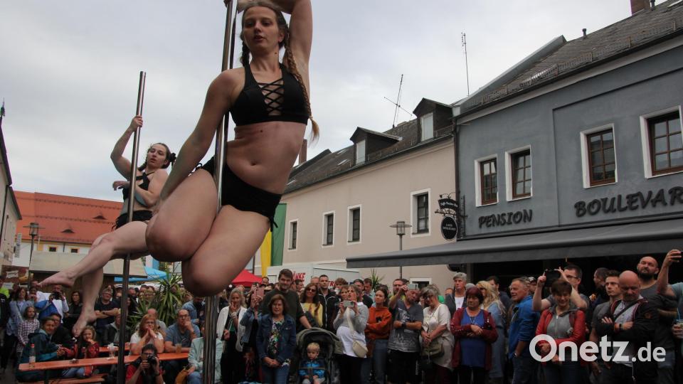 Für Aufsehen sorgte eine Pole-Dance-Show. Bild: kro