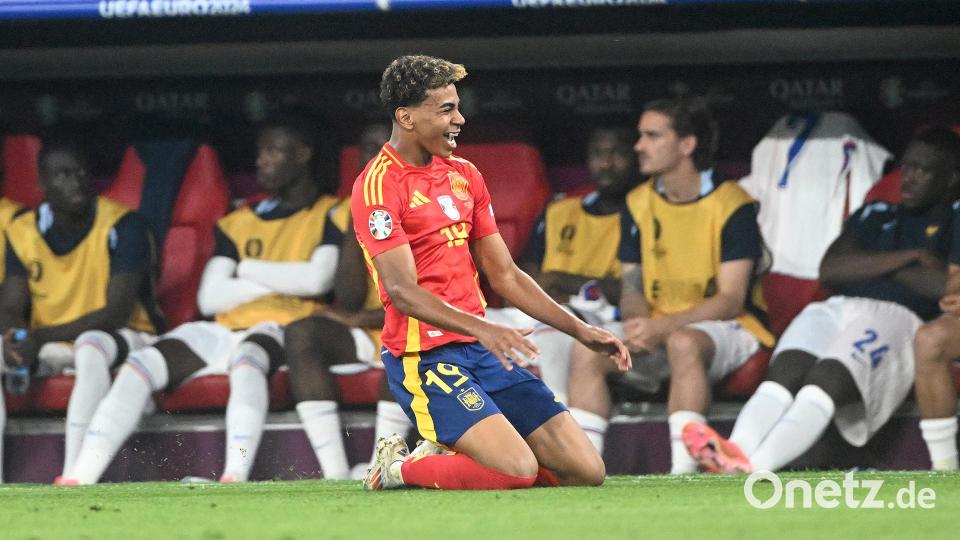 Lamine Yamal feiert sein Tor. Bild: Jens Niering