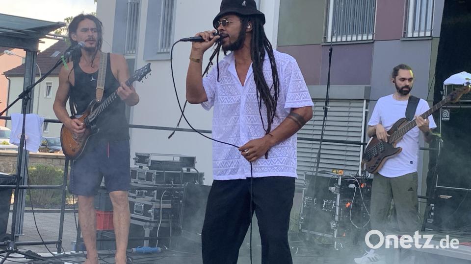 Bayrischen Reggae präsentiert die Regensburger Band &quot;Unlimited Culture&quot; bei der Serenade auf der Piazza. Bild: adj