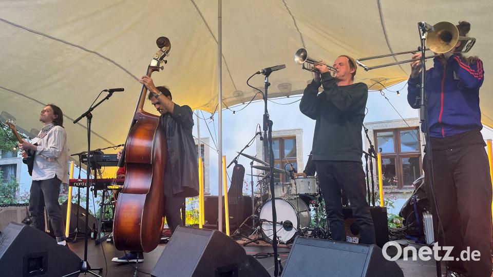 Die Band &quot;Botticelli Baby&quot; bringt zur &quot;Kleinen Sommersünde&quot; Schwung in die Regionalbibliothek. Bild: fij