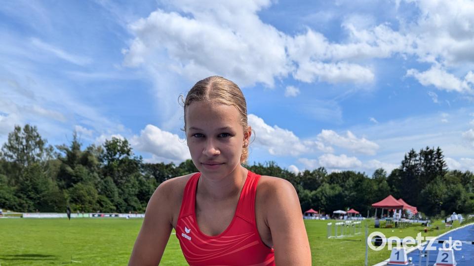 Sophie Dobmeier (SC Eschenbach) übersprang 1,65 Meter und holte Bronze. Bild: exb