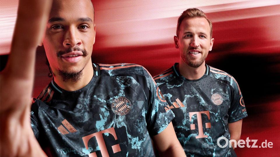 Diese Trikot tragen die Bayern-Stars 2024/2 auswärts. Bild: -/FC Bayern München/dpa