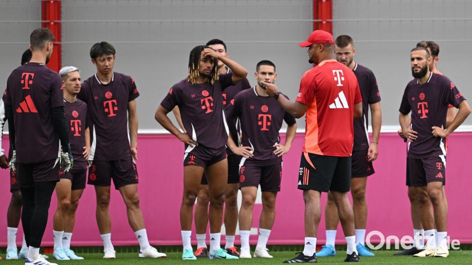 Vincent Kompany leitete am Mittwoch sein erstes Bayern-Training. Bild: Sven Hoppe/dpa