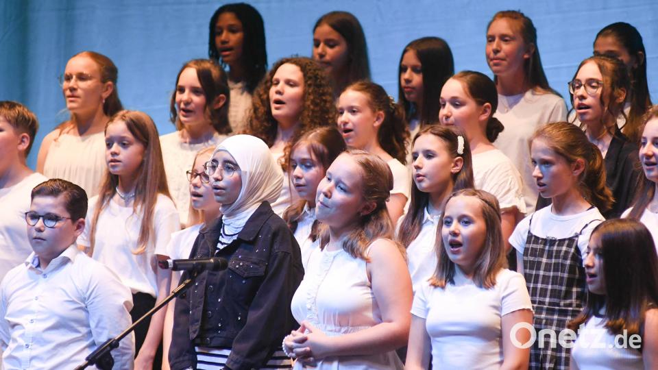 Im Unterstufenchor singen schon die Jüngsten mit. Bild: Gabi Schönberger