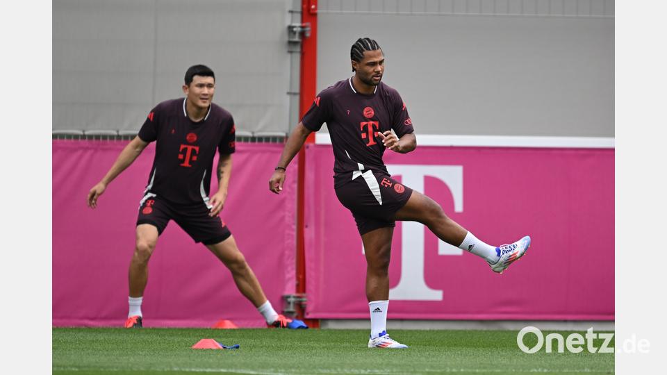 Der FC Bayern startet unter dem neuen Trainer Vincent Kompany ins Training für die Saison 2024/25. Bild: Sven Hoppe/dpa