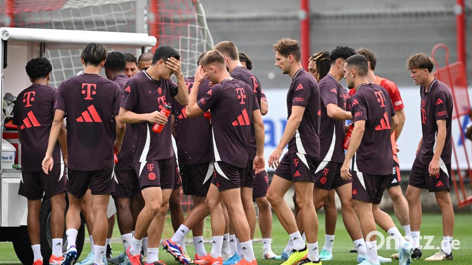 Der FC Bayern startet unter dem neuen Trainer Vincent Kompany ins Training für die Saison 2024/25. Bild: Sven Hoppe/dpa
