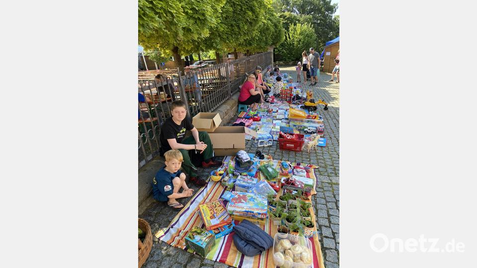 Erstmals beim Bürgerfest präsent war ein Kinderflohmarkt Bild: do