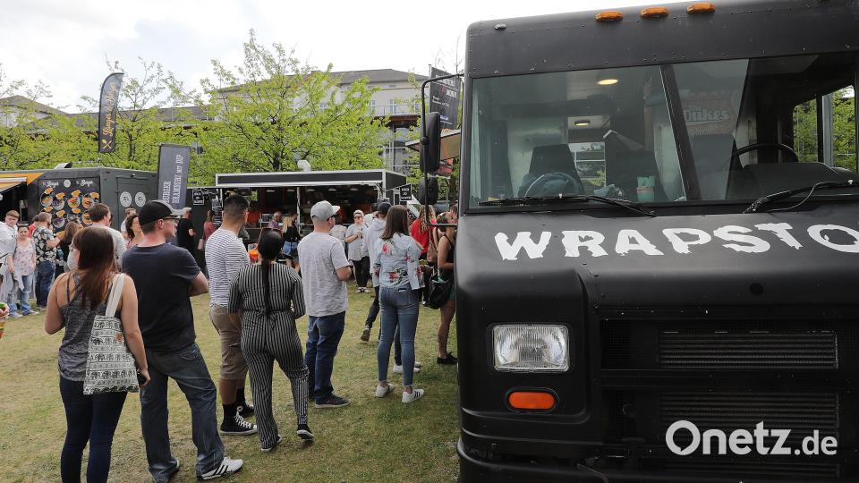 Bereits zum vierten Mal seit 2016 machte das Food-Truck-Festival in Amberg Station. Bild: Steinbacher