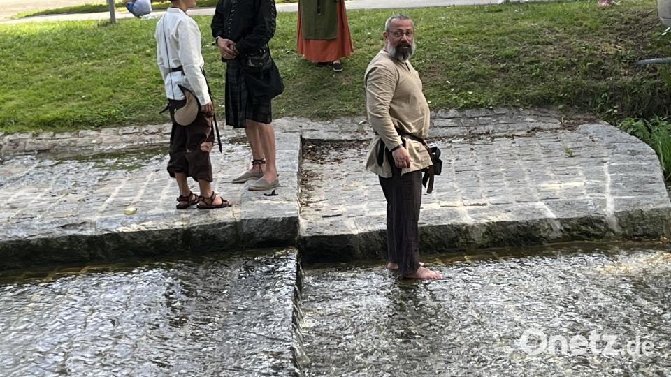 Der See im Stadtpark ist eine willkommene Abkühlung bei den heißen Temperaturen. Bild: sns